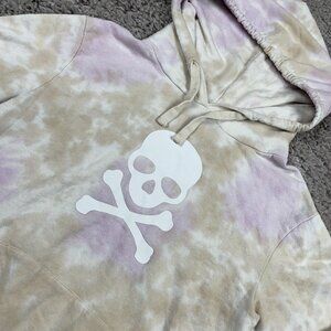 SoulCycle Skull Hoodie Adult Size Small Tie Dye Sweatshirt Pockets Soft USA Made